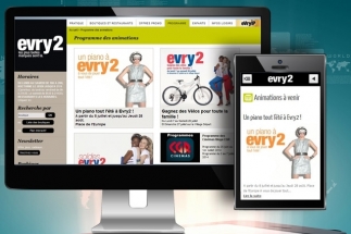 Evry2 confie sa version mobile à Zenprod