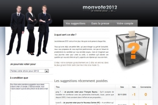 Feedback sur votre avis d'électeur avec MonVote2012