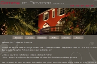 Le restaurant Comme en Provence communique en ligne
